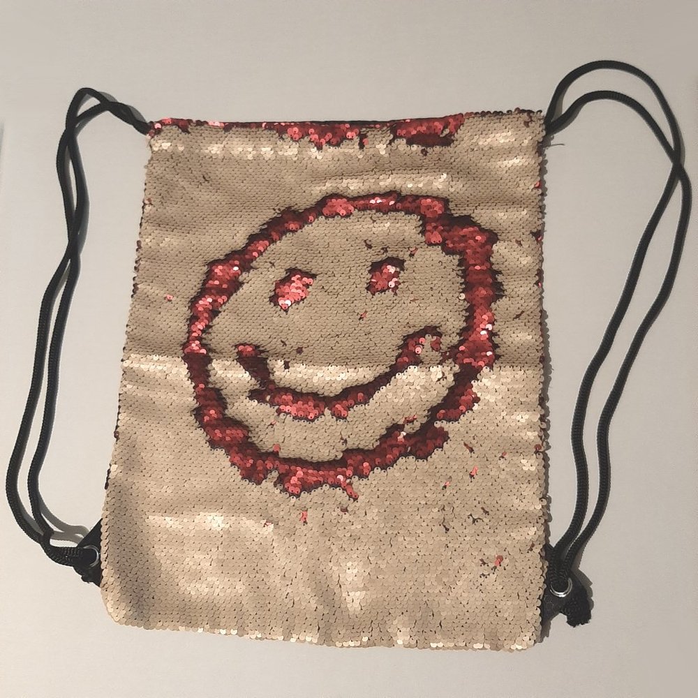 Reversible Sequin Art Drawstring Backpack 16 H By… - image 3